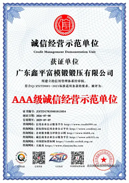 AAA Credit Standard Demonstration Unit
