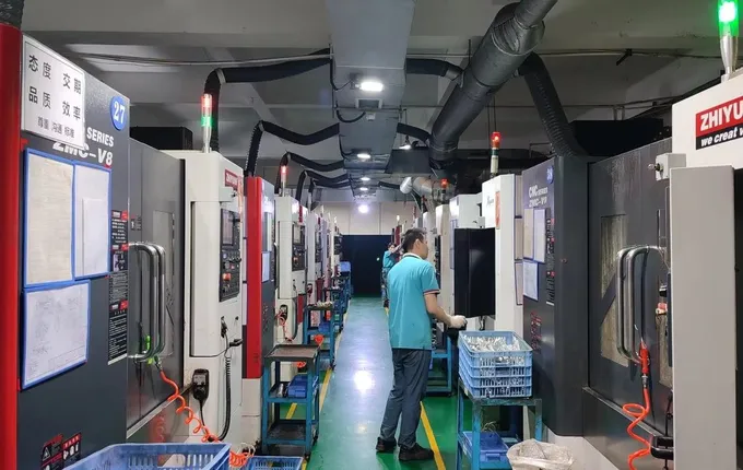 CNC machining centres finishing forged aluminium