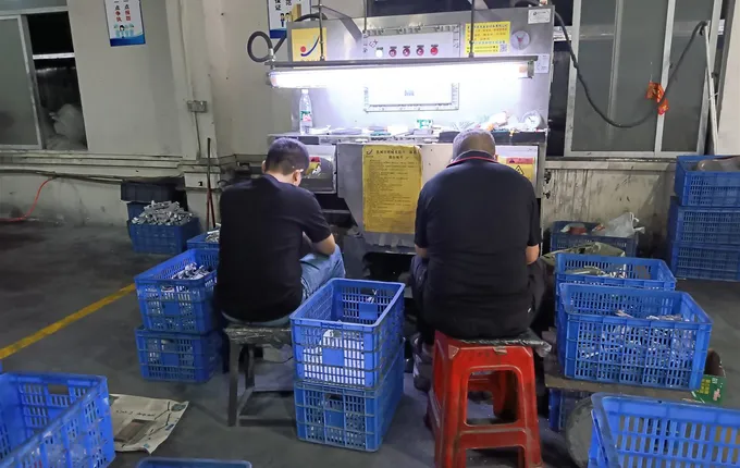 Inspection of forged aluminium parts