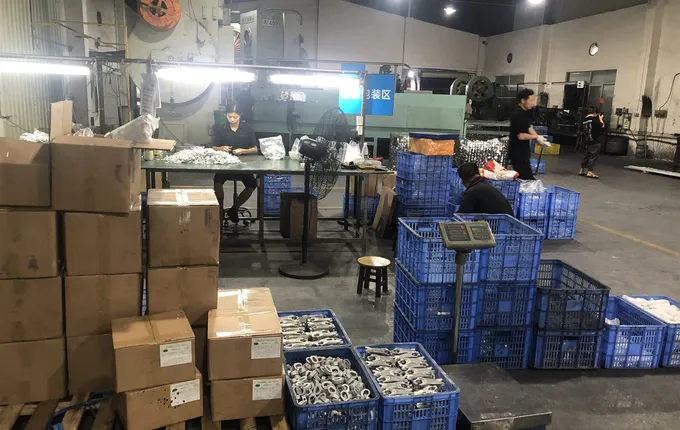 Forged aluminium parts packed for export