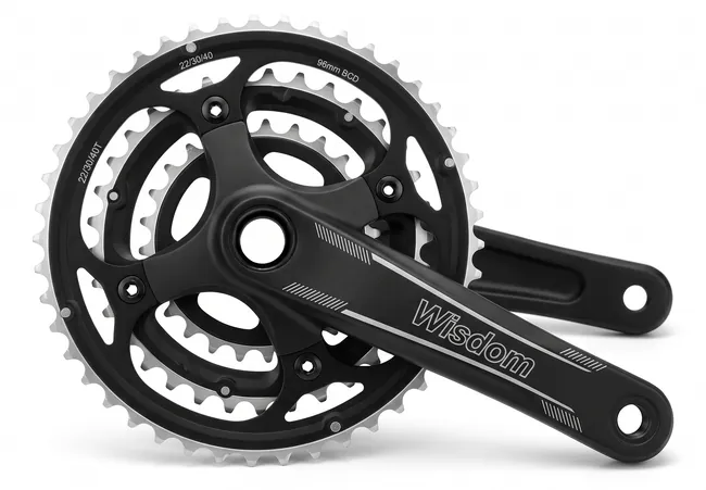 Forged bicycle crankset components