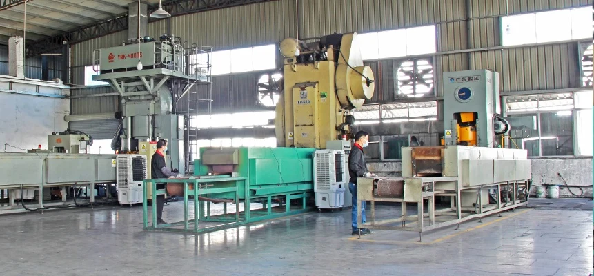 Xinpingfu aluminium forging workshop in Shenzhen
